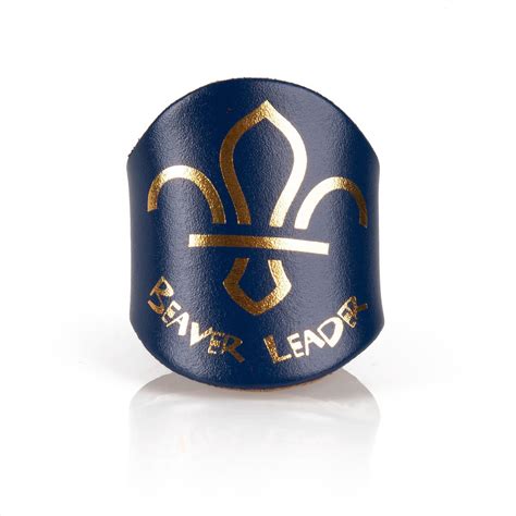 beaver scouts leader leather woggle variety  colours