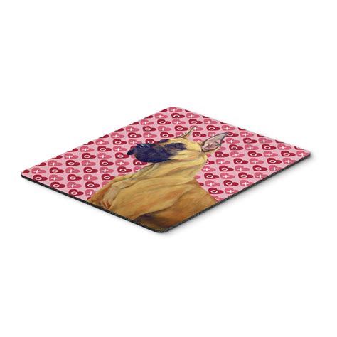 Great Dane Hearts Love And Valentines Day Portrait Mouse Pad Hot Pad Or Trivet Walmart