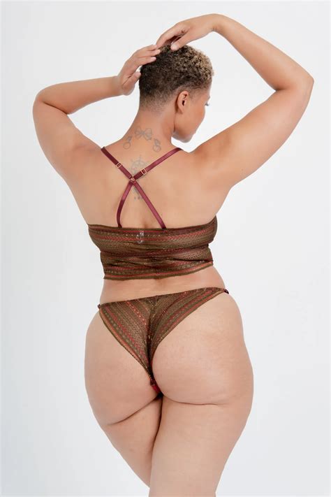 Supportive Longline Bralette Top In Nude IDENTITY LINGERIE