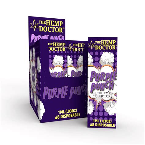 Hemp Doctor Purple Punch 1g Delta 8 Disposable Vape Pen