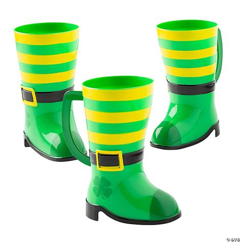 Leprechaun Boot Mugs Pc Oriental Trading