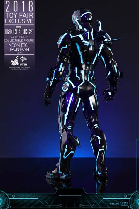 玩具影音 Hot Toys 鐵甲奇俠2創戰光速藍Neon Tech Iron Man Mark IV 1 6合金人偶 Toys Zone D 玩具兄弟 Figures