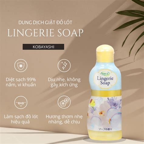 Hàng Chính Hãng Nước Giặt Đồ Lót LINGERIE SOAP Nhật Bản 120ml Nước giặt Thương hiệu