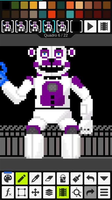 Funtime Freddy E Bon Bon Pixel Art Five Nights At Freddys Ptbr Amino