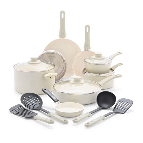 Amazon.com: GreenLife Soft Grip 16 Piece Cookware Set, Non-Toxic PFAS