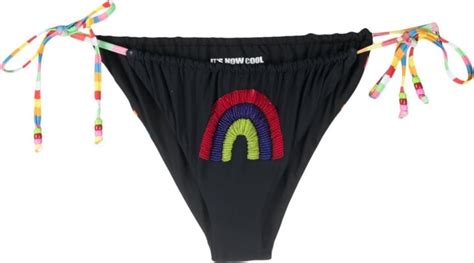 It S Now Cool Wave Print Beaded Bikini Briefs Shopstyle Two Piece Swimsuits