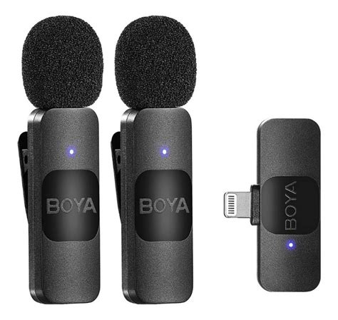 Micrófonos Con Solapa Inalámbrica Boya By V2 Foto Accesorios