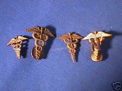 Wwii Us Army Medical Corps Caduceus Uniform Pins