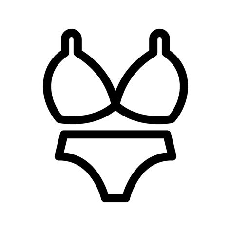 Bikini Icon Vector Symbol Design Illustration Vector Art At Vecteezy