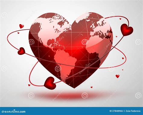 planeta del amor stock de ilustracion ilustracion de extracto