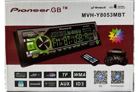 Автомагнитола для авто Pioneer 1 din с Bluetooth / 12V / AUX / USB ...
