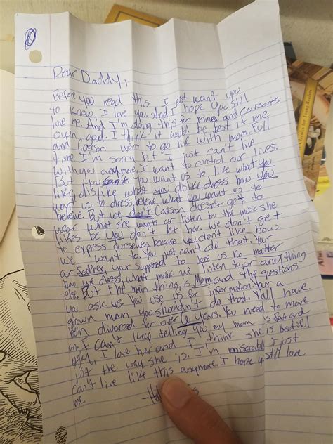 Found this sad letter tucked into a book at the thrift store today : r