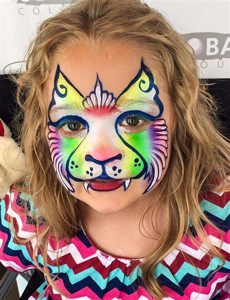 Rainbow Kitty Face Painting Face Painting Face Painting Designs