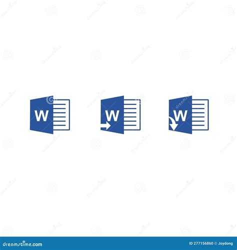 Microsoft Word Vector Icon. Editorial Image - Illustration of social ...