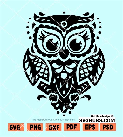 Mandala Free Owl Svg Files