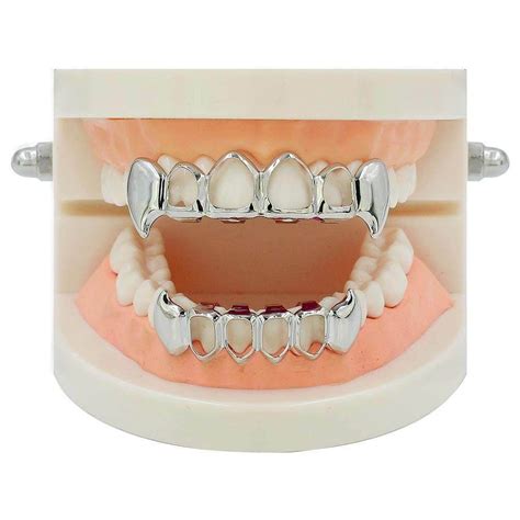Generic Rose Gold Sliver Plated Hip Hop Teeth Grillz Mouth Caps Top