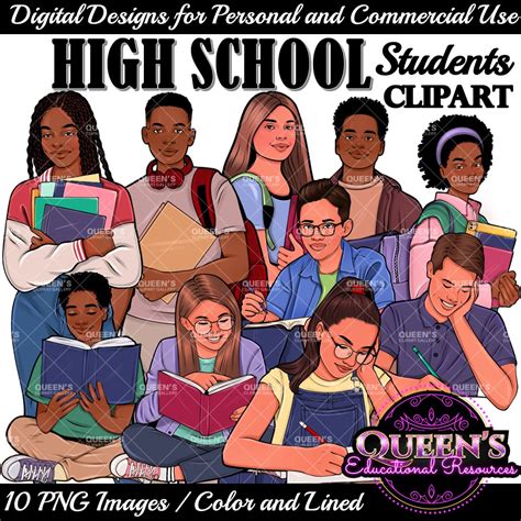 High School Students Clipart