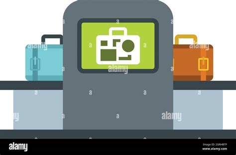 Airport Baggage Security Scanner Icon Stock Vector Image Art Alamy