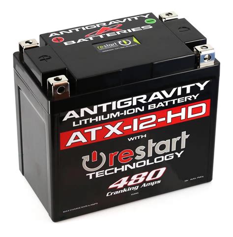 Antigravity Atx 12 Hd Restart 480ca Lithium Ion Battery Cycle Gear