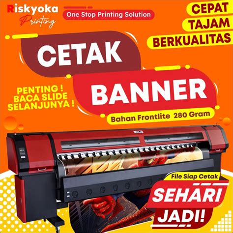 Jual CETAK SPANDUK BANNER IKHLAN BAHAN FLEXI 280 Shopee Indonesia