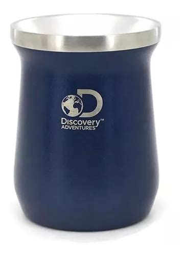 Mate Discovery Termico Acero Inoxidable Doble Pared 236 Ml Color Azul