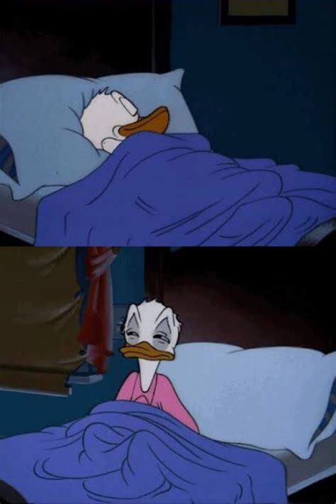 donald duck waking up Blank Template - Imgflip