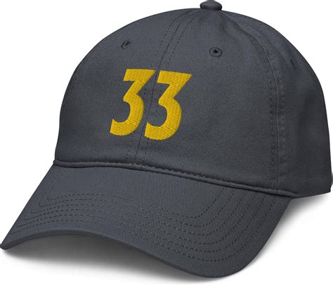 Fallout - 33 Adjustable Baseball Hat at Amazon Men’s Clothing store