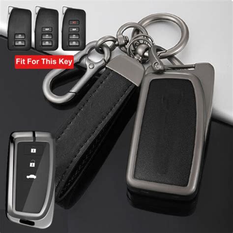 Zinc Alloy Leather Remote Key Fob Case Cover For Lexus Es Is