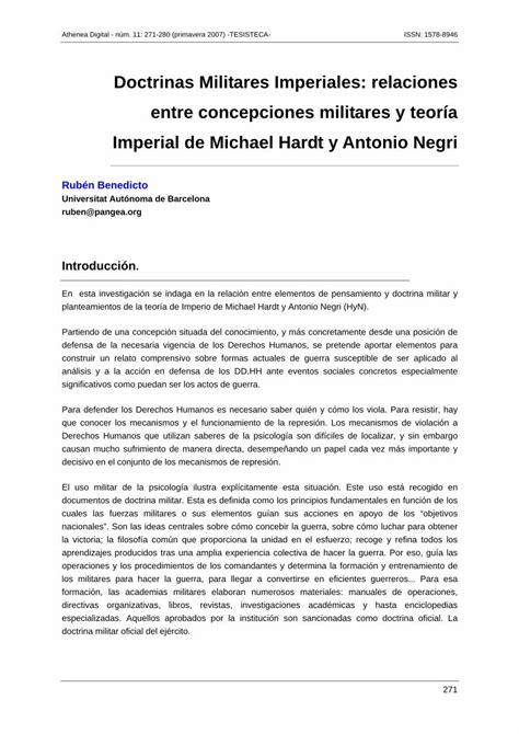 Pdf Doctrinas Militares Imperiales Relaciones Entre Pdf