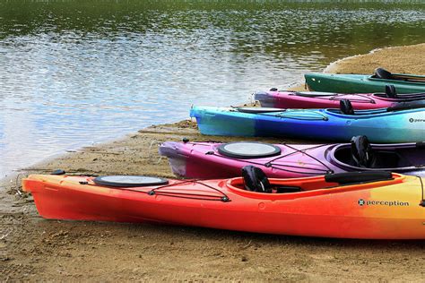 Colorful Beached Kayaks Photograph By Selena Lorraine Pixels