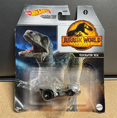 Jurassic World Dominion Velociraptor Beta Hot Wheels Character Car New Picclick Uk