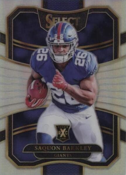 Panini Select Xrc Silver Prizm Rb Saquon Barkley Rc