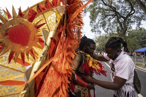 West Indian American Day Parade Steps Off With Steel Bands Colorful