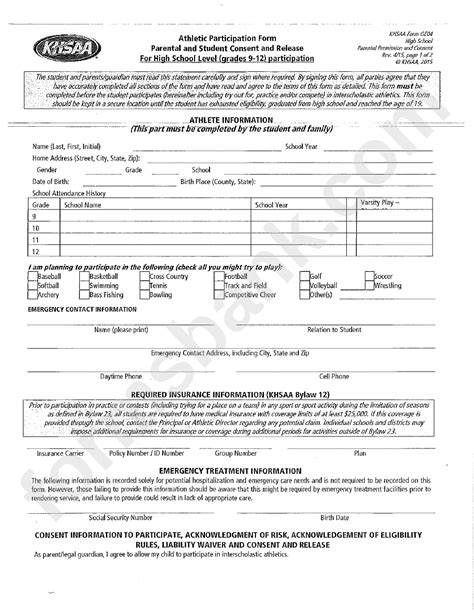 Sports Physical Form Fill Out And Sign Printable Pdf Template Signnow