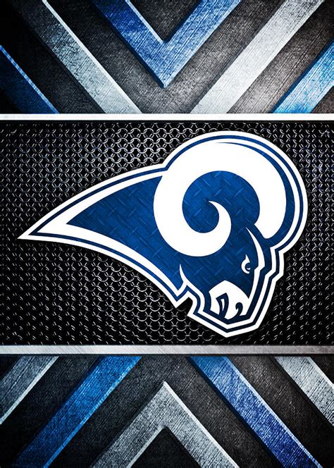 Los Angeles Rams Logo Art Digital Art By William Ng Pixels