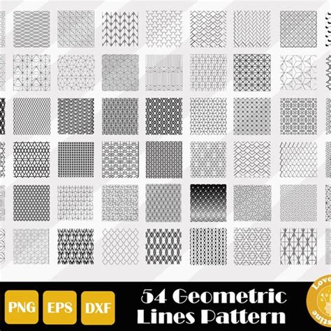 54 Geometric Seamless Patterns Svg Geometric Pattern Svg - Etsy