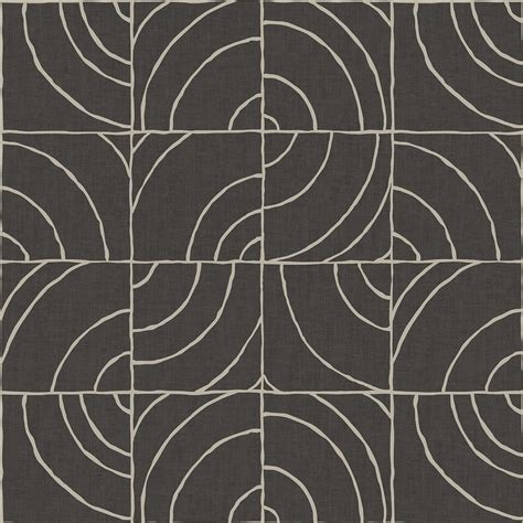 Egypt Sherrod 216-in by 20.5-in Charcoal Batik Blok Peel & Stick