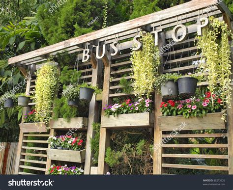 bus stop concept green stock photo  shutterstock