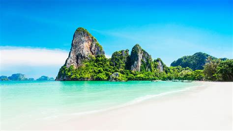 Krabi Wallpaper Thailand Tropical Beach White Sand Sandy Blue Sky