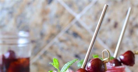 Whiskey Cherry Smash Recipe Is A Refreshing Cocktail Using Homemade