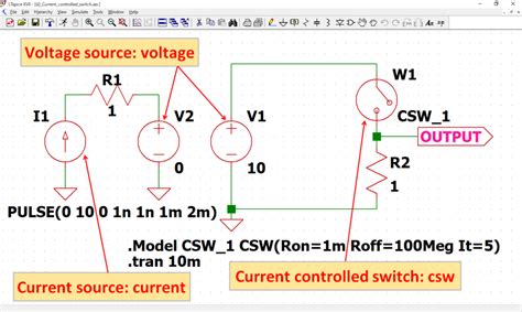 mimik Şüphenin ötesinde kale current controlled switch ltspice