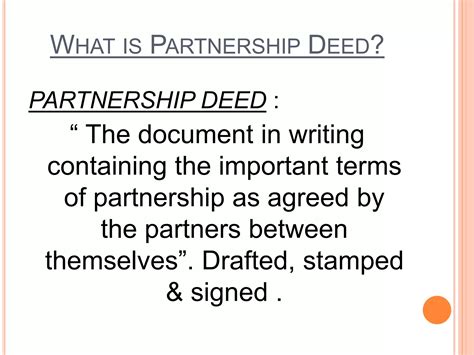 Formation of partnership deed by m.hashaam | PPTX