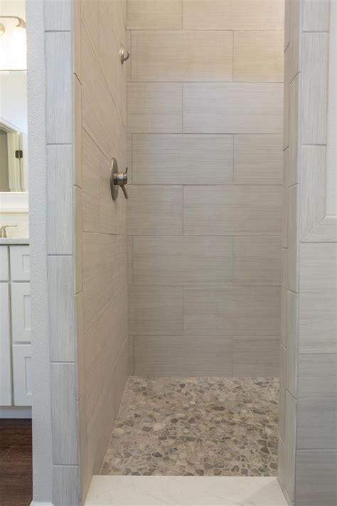 Gray Floor Small Stand Up Shower Shower In This Transitional