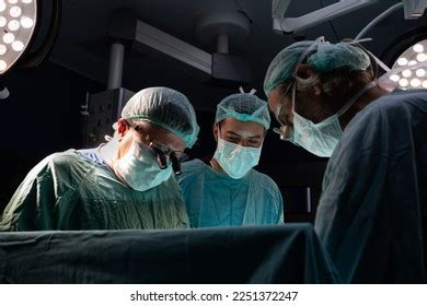 Open Heart Surgery Doctors 3 Cardiologists Stock Photo 2251372247 ...