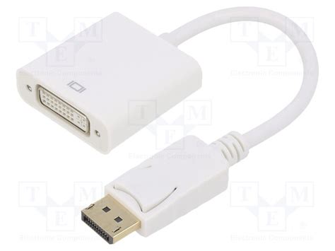 A-DPM-DVIF-002-W GEMBIRD - Adapter | DisplayPort plug,DVI-I (24+5 ...