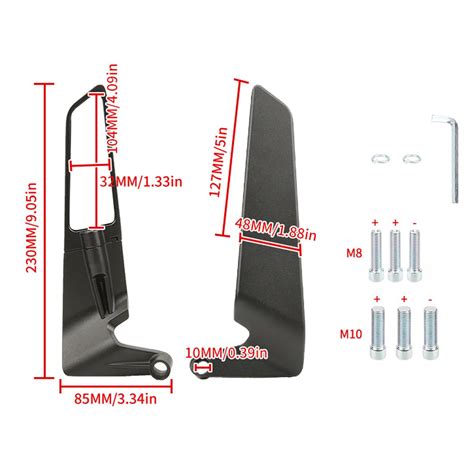 Espejos Aler N Moto Naked Abatibles Universal Rpmpro Alarmas Para Moto