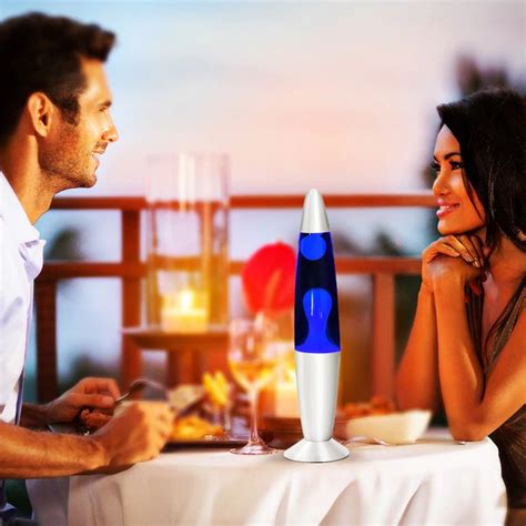 Настольная Лава лампа с воском LAVA LAMP парафиновая 34,5см Синяя ...