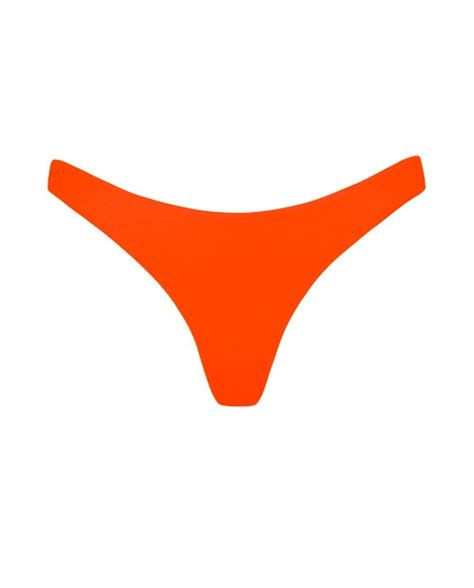 Tangerine High Cut Bikini Bottoms Ark Swimwear