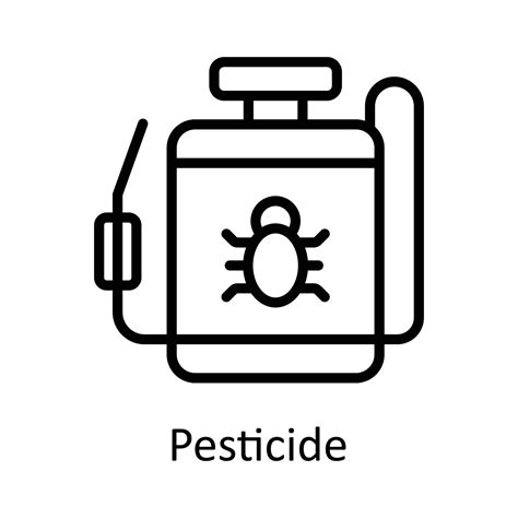 Pesticide vector outline Icon Design illustration. Agriculture Symbol