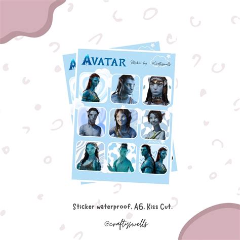 jual sticker avatar sticker deco avatar  navi jack sully neytiri